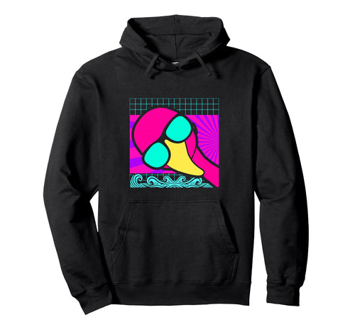 Aesthetic Vaporwave Outfits Flamingo Hoodie - Graphic Print Unisex - T-Shirt, Sweatshirt, Hoodie