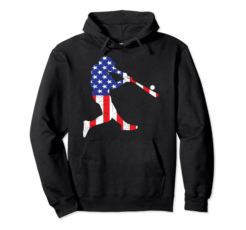 Baseball Usa Flag American Inside Me Hoodie - Novelty Apparel for Adults - T-Shirt, Sweatshirt, Hoodie