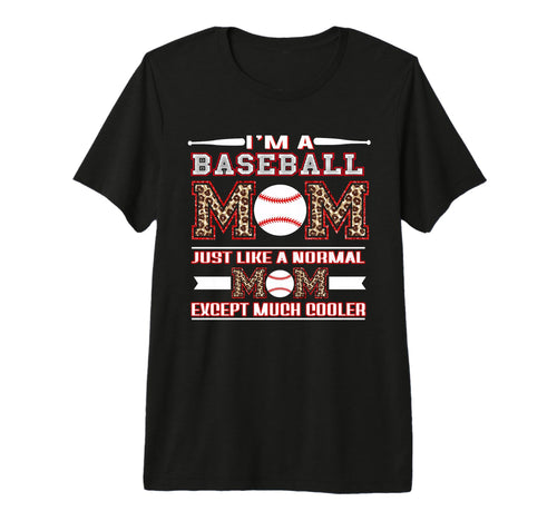 Baseball Mom Funny Mom Leopard Mothers T-Shirt - Novelty Apparel Men Women - T-Shirt, Sweatshirt, Hoodie