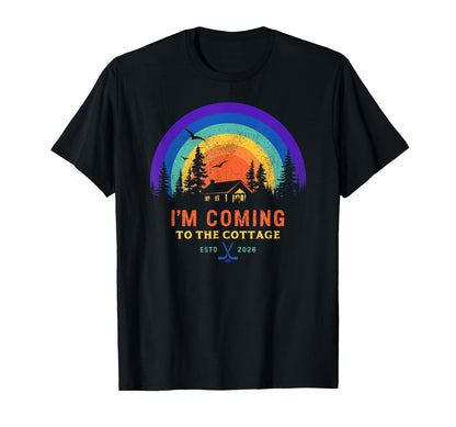 Cottage Canada Cozy Lgbtq Rainbow Sweatshirt - Custom Art Print Men Women - T-Shirt, Sweatshirt, Hoodie