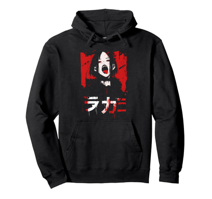 Goth Grunge Demon Anime Waifu Horror Alt Hoodie - Minimalist Print Unisex - T-Shirt, Sweatshirt, Hoodie