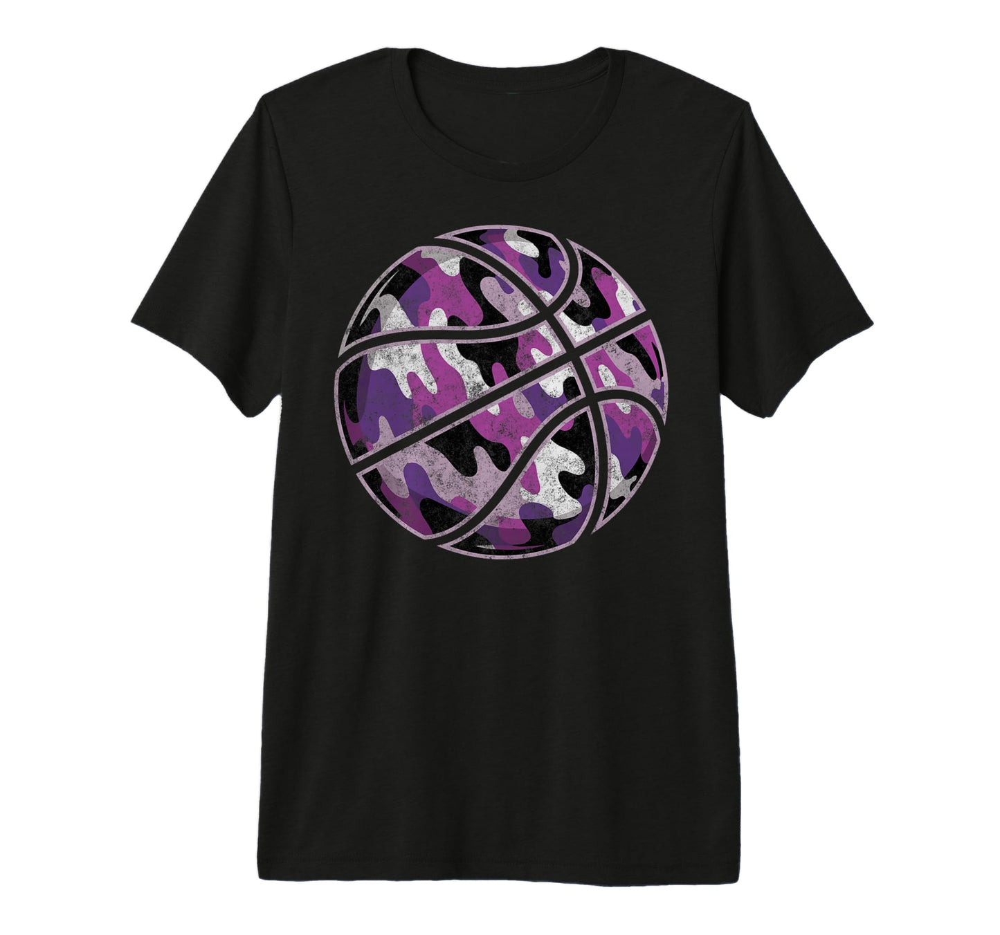 Camouflage Basketball Ball Basketball T-Shirt - Fun Novelty Design Unisex - T-Shirt, Sweatshirt, Hoodie