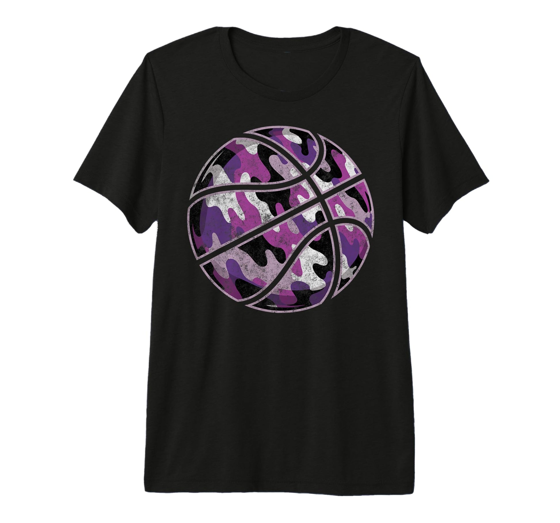 Camouflage Basketball Ball Basketball T-Shirt - Fun Novelty Design Unisex - T-Shirt, Sweatshirt, Hoodie