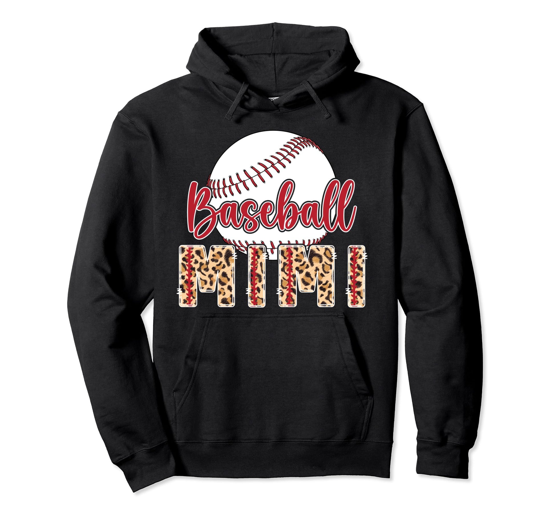 Baseball Mimi Leopard Grandma Mimi Hoodie - Aesthetic Graphic for Adults - T-Shirt, Sweatshirt, Hoodie