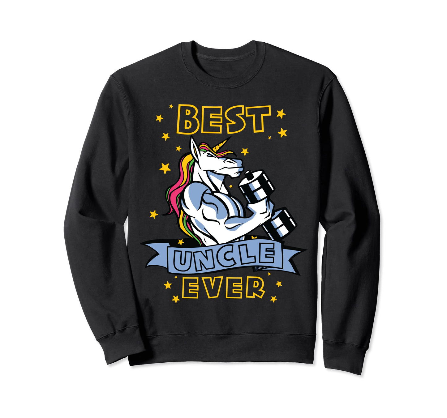 Best Uncle Ever Bodybuilder Uncle Sweatshirt - Graphic Print Unisex - T-Shirt, Sweatshirt, Hoodie