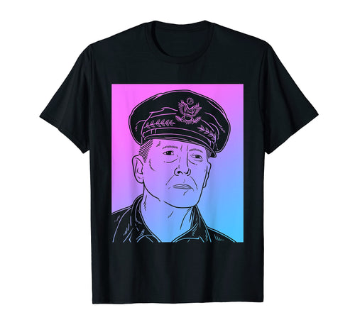 Douglas Macarthur Vaporwave Pastel T-Shirt - Minimalist Print Men Women - T-Shirt, Sweatshirt, Hoodie