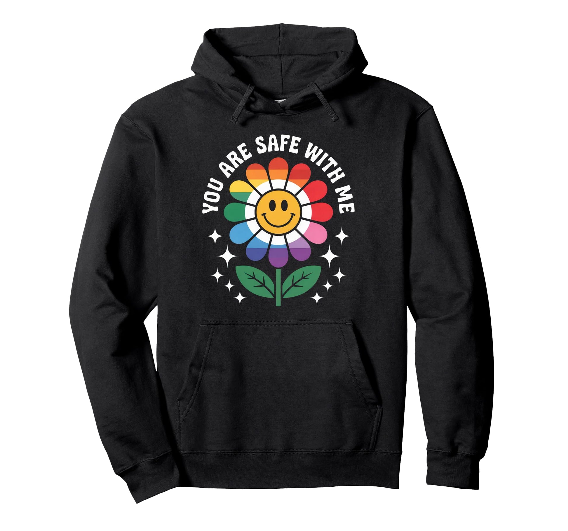 You Are Safe Me Lgbtq Gay Pride Hoodie - Casual Everyday Wear for Adults - T-Shirt, Sweatshirt, Hoodie