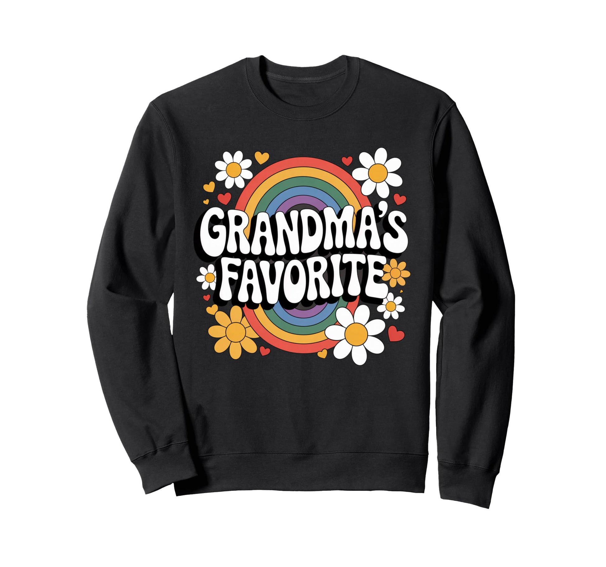 Grandmas Favorite Groovy Sweatshirt - Fun Novelty Design for Adults - T-Shirt, Sweatshirt, Hoodie