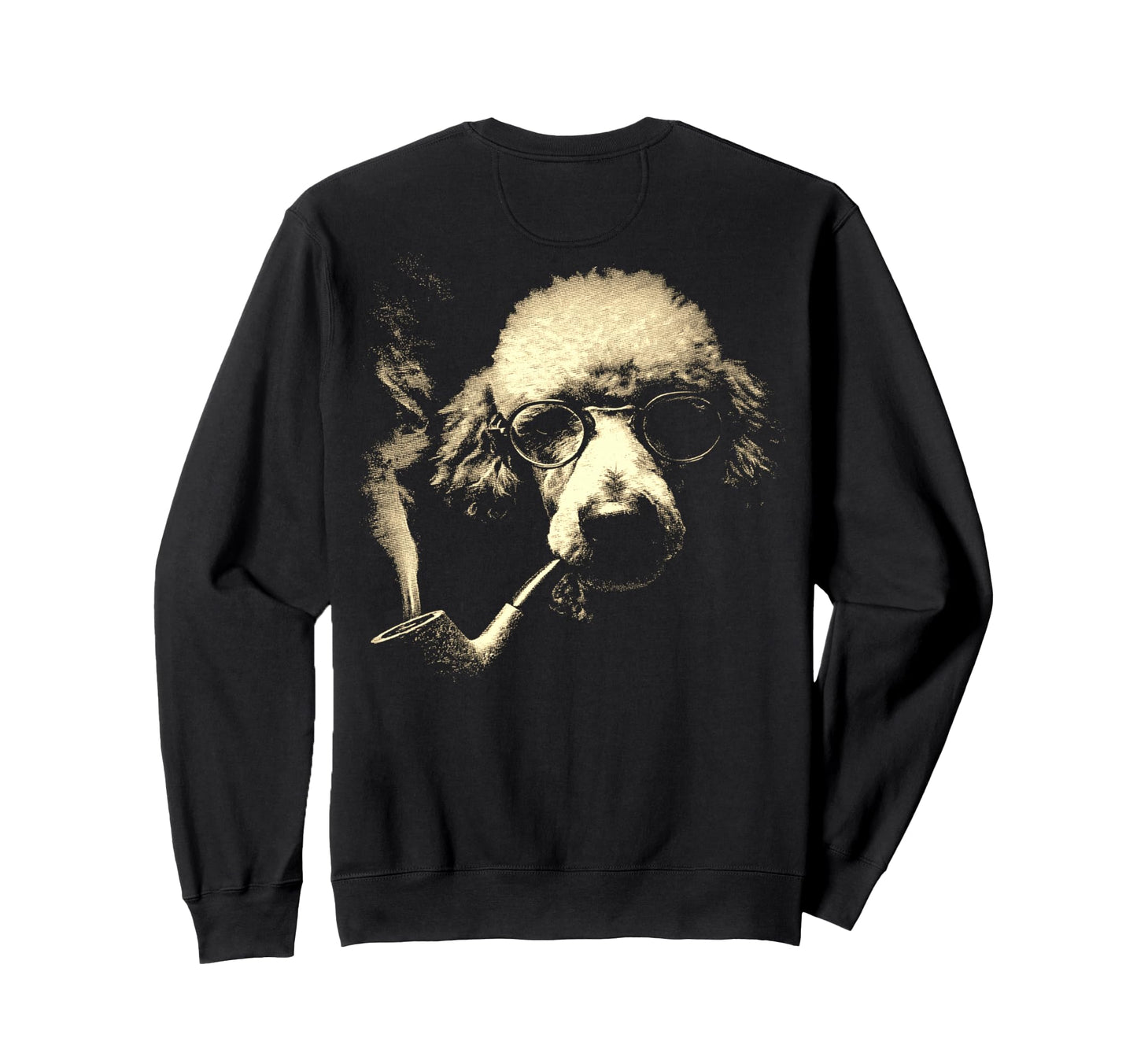 Poodle Cigarette Smoking Pipe Sweatshirt - Novelty Apparel for Adults - T-Shirt, Sweatshirt, Hoodie