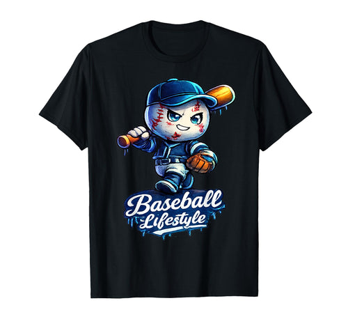 Baseball Life Drip Team And Cream T-Shirt - Aesthetic Graphic Men Women - T-Shirt, Sweatshirt, Hoodie
