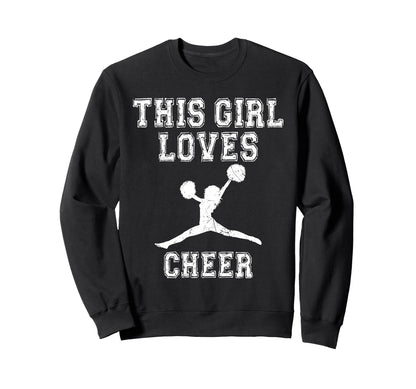 This Loves Cheer Cheerleading Game Day Sweatshirt - Graphic Print Unisex - T-Shirt, Sweatshirt, Hoodie
