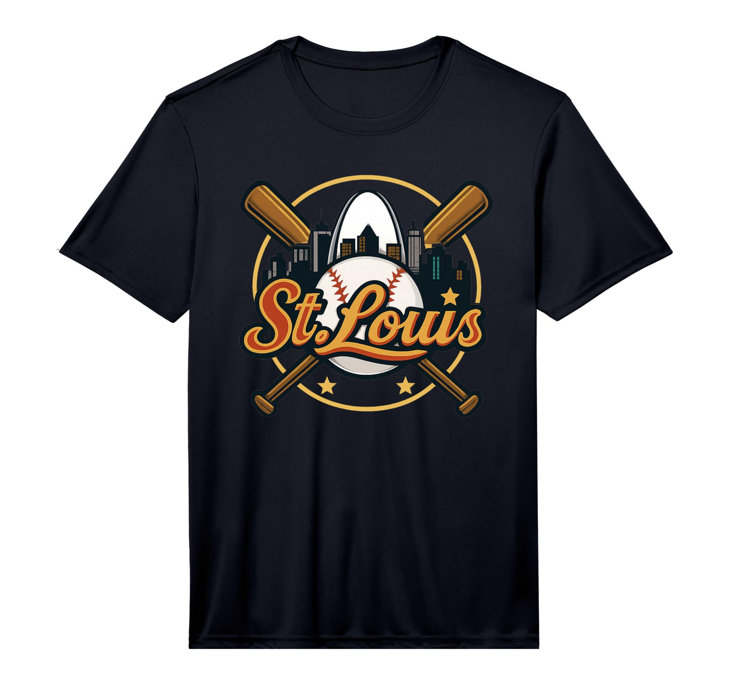 St Louis Baseball Fan St Louis T-Shirt - Minimalist Print Men Women - T-Shirt, Sweatshirt, Hoodie
