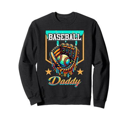 Baseball Drip Baseball Daddy Ice Sweatshirt - Trendy Graphic for Adults - T-Shirt, Sweatshirt, Hoodie