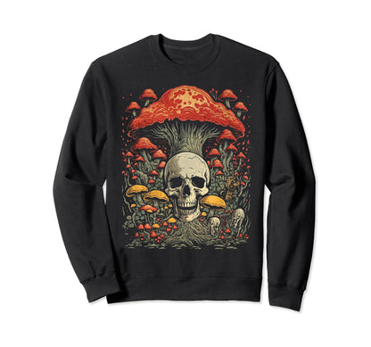 Grunge Mushroom Goth Fungi 61 Sweatshirt - Minimalist Print for Adults - T-Shirt, Sweatshirt, Hoodie