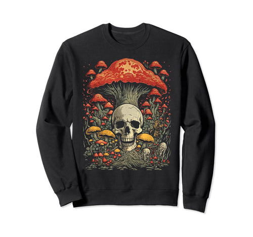 Grunge Mushroom Goth Fungi 61 Sweatshirt - Minimalist Print for Adults - T-Shirt, Sweatshirt, Hoodie