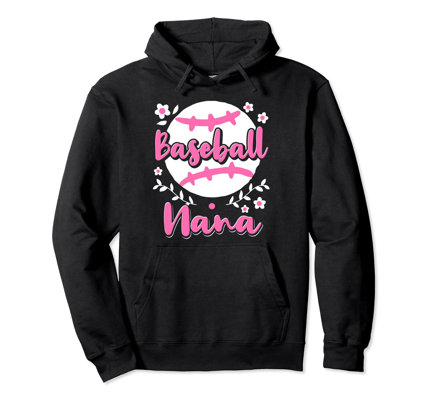 Baseball Nana Baseball Grandma Hoodie - Minimalist Print Men Women - T-Shirt, Sweatshirt, Hoodie