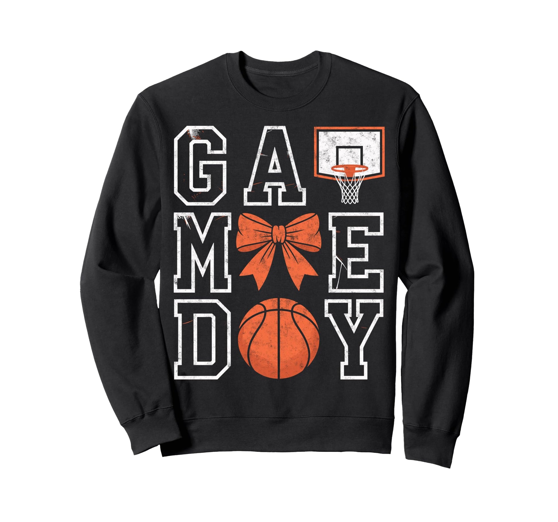 Game Day Vibes Basketball Player Sweatshirt - Trendy Graphic for Adults - T-Shirt, Sweatshirt, Hoodie