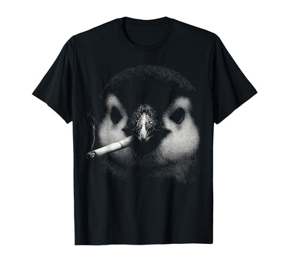 Bad Penguin Smoking Cigarette Meme Funny T-Shirt - Graphic Print Men Women - T-Shirt, Sweatshirt, Hoodie