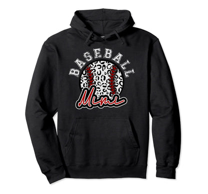 Leopard Cheetah Baseball Mimi Womens Hoodie - Fun Novelty Design Men Women - T-Shirt, Sweatshirt, Hoodie