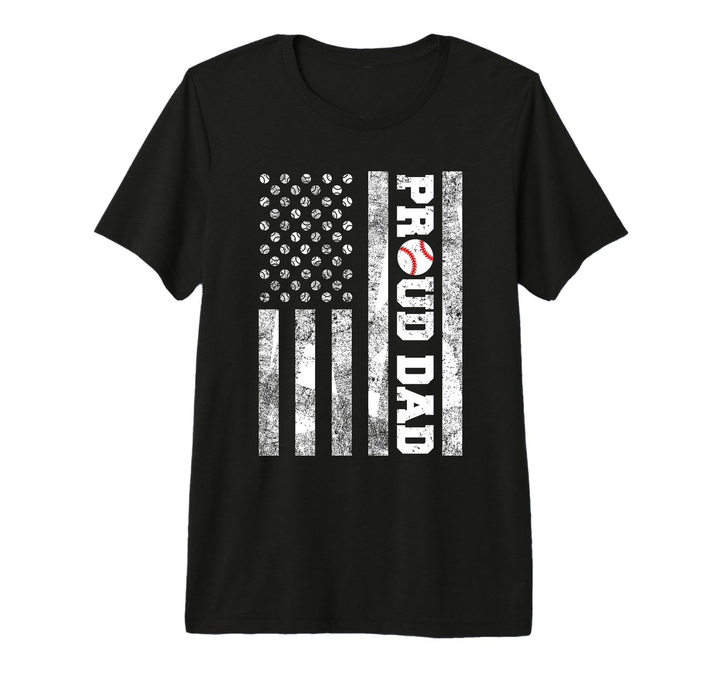 Mens Proud Dad American Distressed Flag T-Shirt - Trendy Graphic Unisex - T-Shirt, Sweatshirt, Hoodie