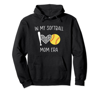Softball Mom Gift My Softball Mom Era Hoodie - Custom Art Print Unisex - T-Shirt, Sweatshirt, Hoodie
