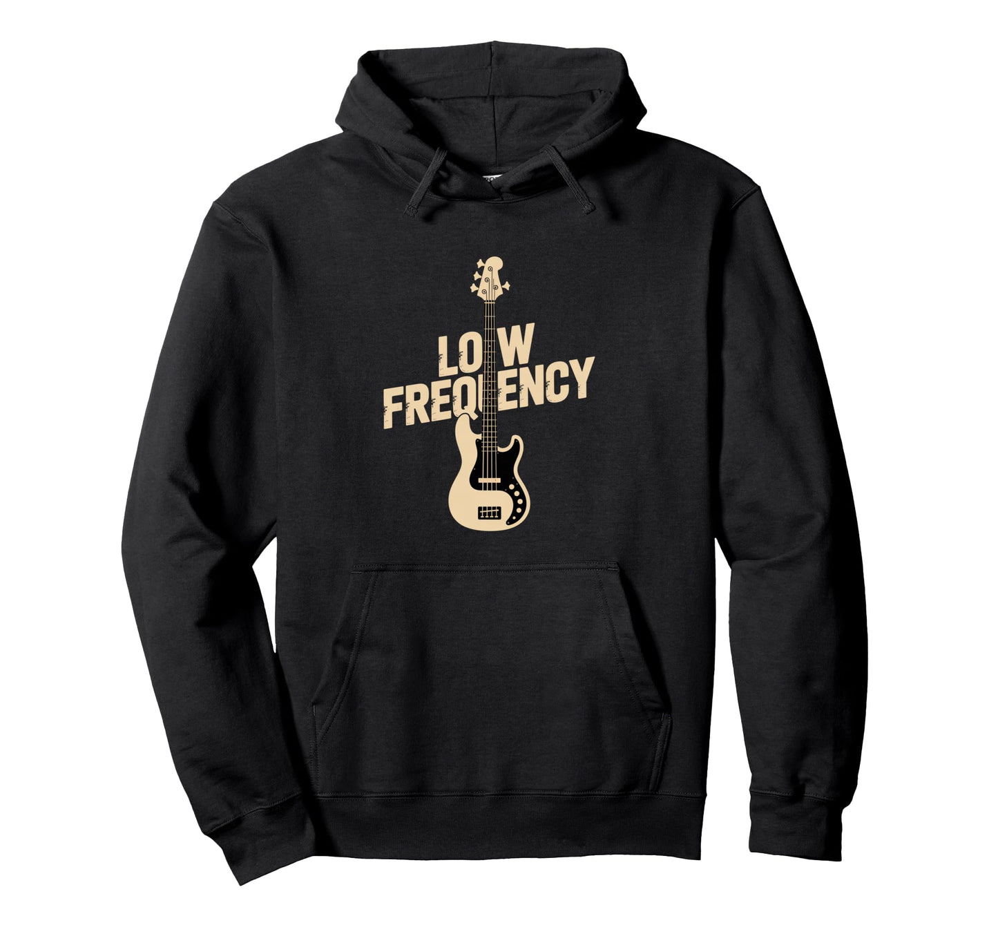 Low Frequency Bass Guitar Player Hoodie - Novelty Apparel for Adults - T-Shirt, Sweatshirt, Hoodie