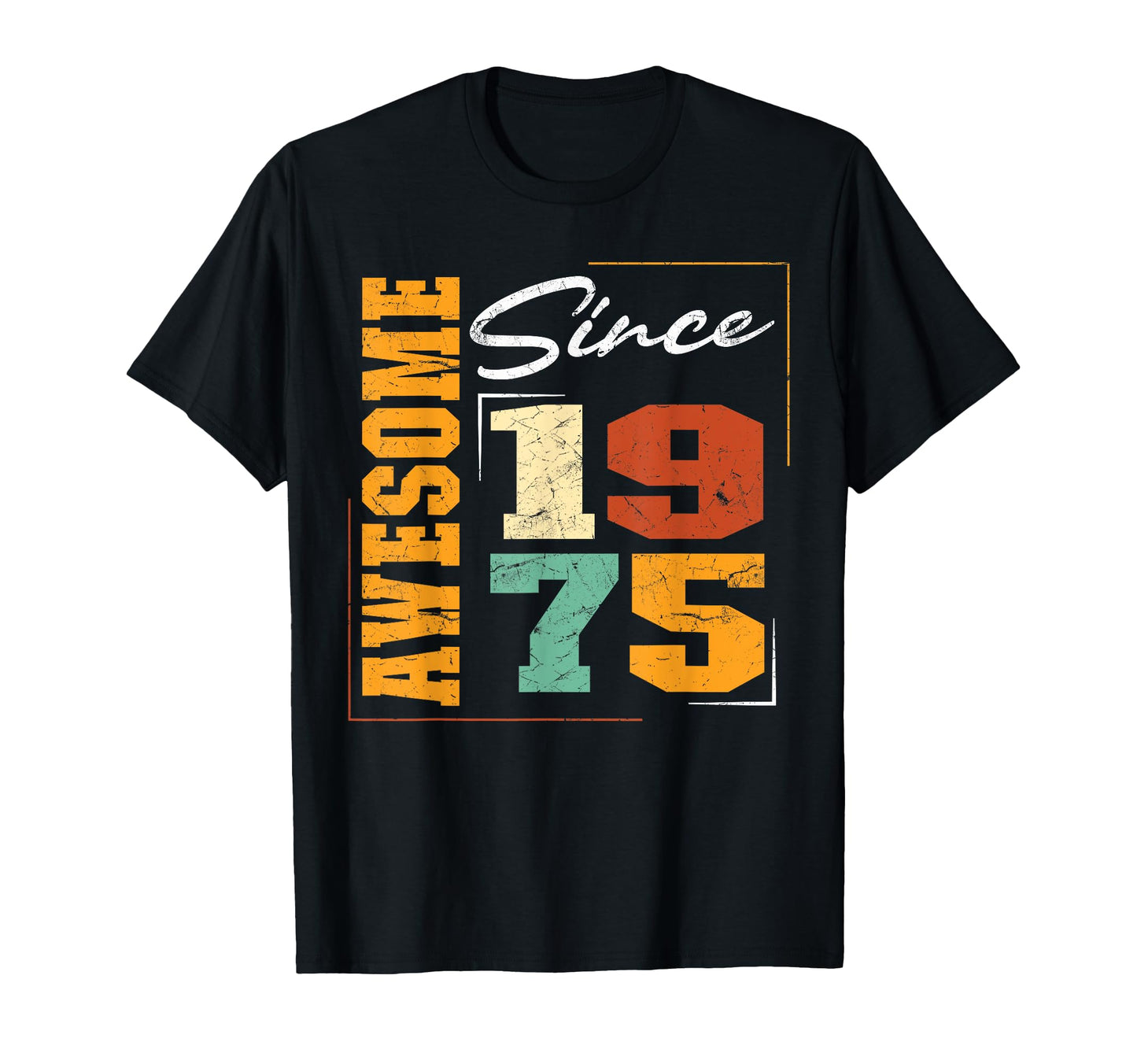Awesome 1975 Birthday Varsity Born 1975 T-Shirt - Trendy Graphic Men Women - T-Shirt, Sweatshirt, Hoodie