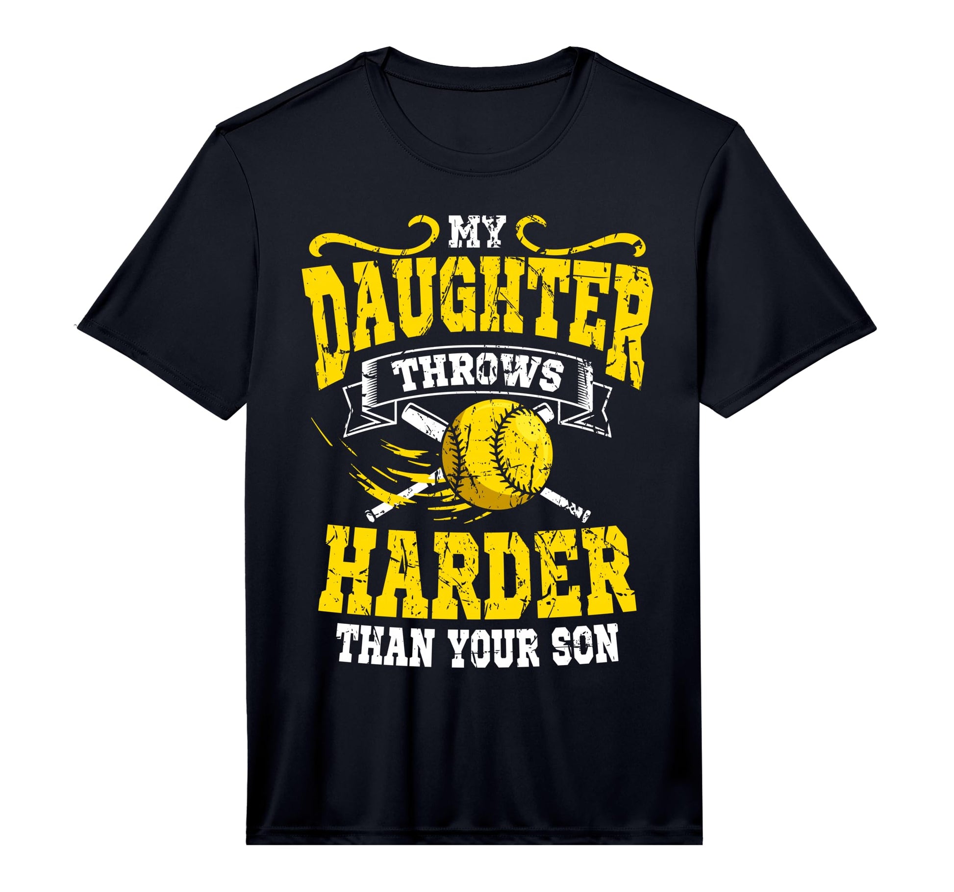 Mens My Daughter Throws Harder Than T-Shirt - Novelty Apparel Men Women - T-Shirt, Sweatshirt, Hoodie