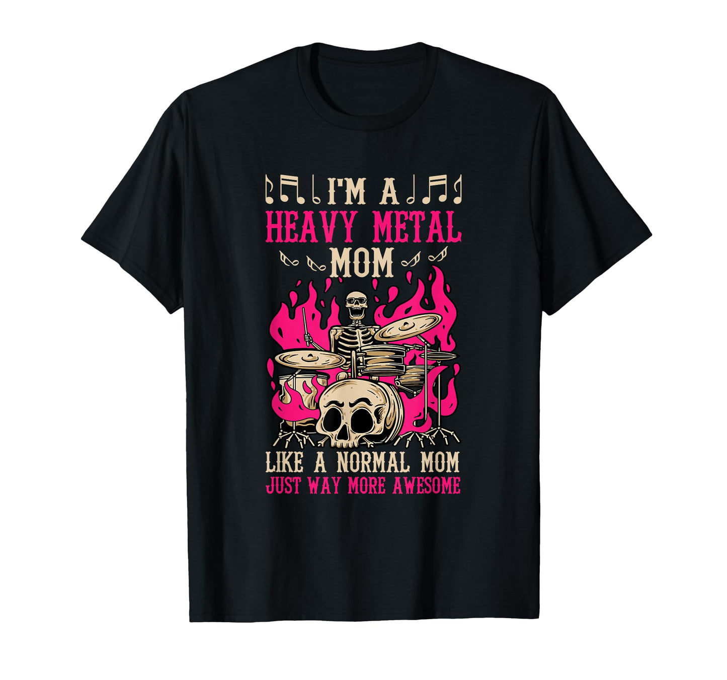 Im Heavy Metal Mom Hardrock Mother T-Shirt - Aesthetic Graphic Unisex - T-Shirt, Sweatshirt, Hoodie