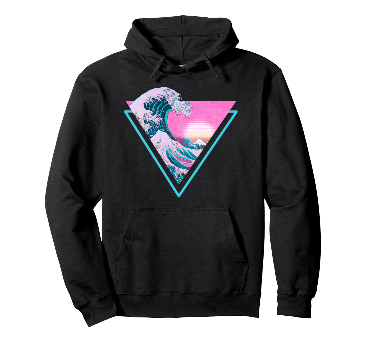 Vaporwave Aesthetic Great Wave Off Hoodie - Minimalist Print Men Women - T-Shirt, Sweatshirt, Hoodie
