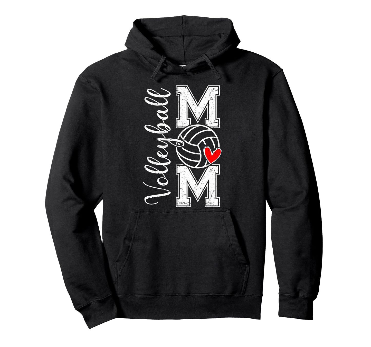 Volleyball Mom Game Day Vibes Mothers Hoodie - Minimalist Print for Adults - T-Shirt, Sweatshirt, Hoodie