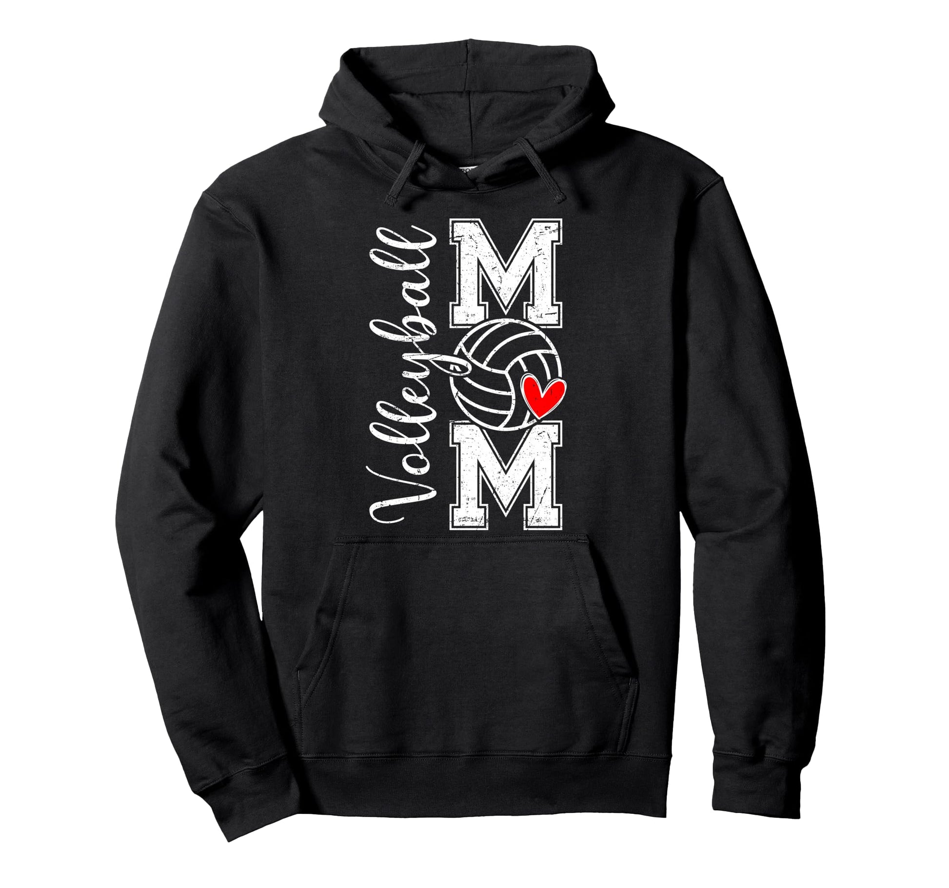 Volleyball Mom Game Day Vibes Mothers Hoodie - Minimalist Print for Adults - T-Shirt, Sweatshirt, Hoodie