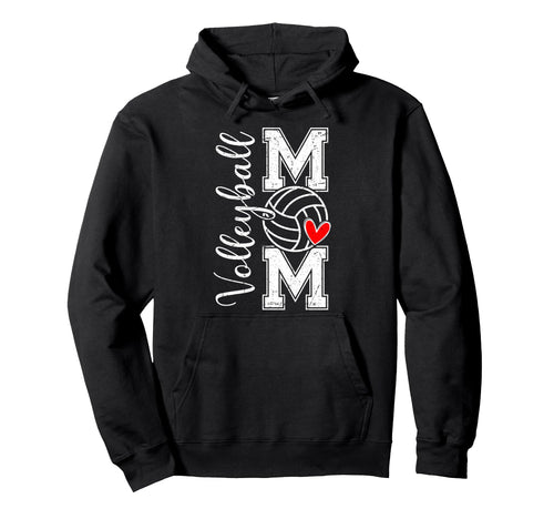 Volleyball Mom Game Day Vibes Mothers Hoodie - Minimalist Print for Adults - T-Shirt, Sweatshirt, Hoodie