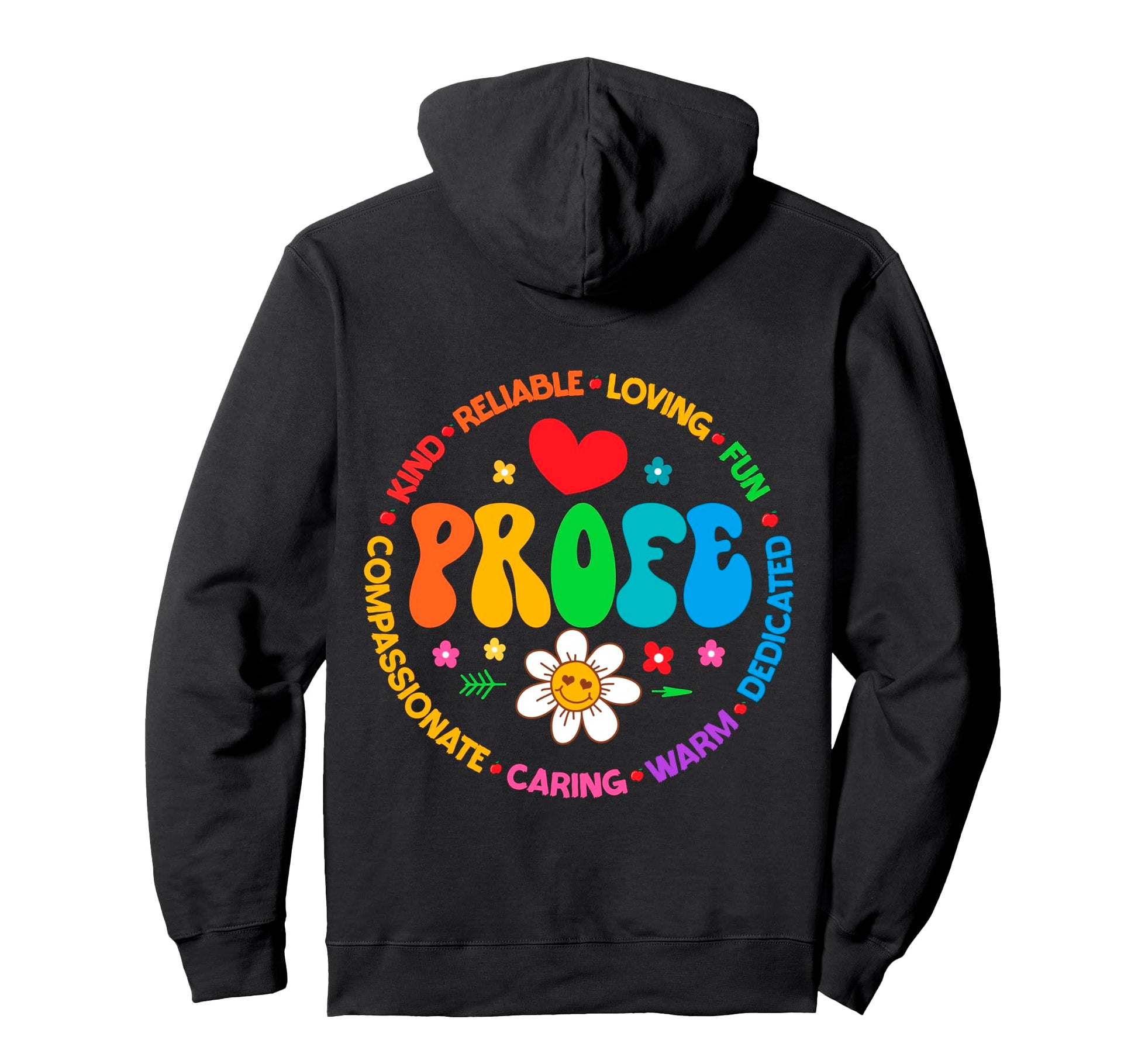 Maestra Rainbow Regalos Maestra Hoodie - Streetwear Style for Adults - T-Shirt, Sweatshirt, Hoodie