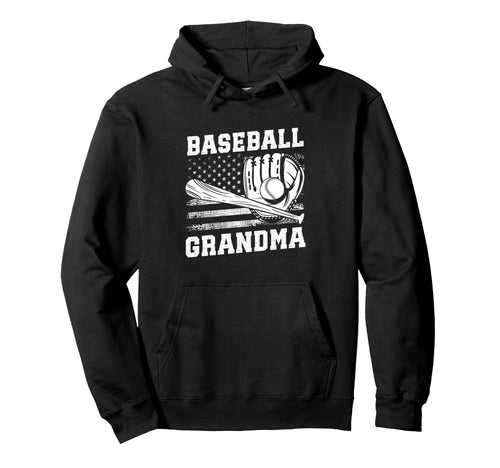 Baseball Grandma Usa Flag Hoodie - Custom Art Print for Adults - T-Shirt, Sweatshirt, Hoodie