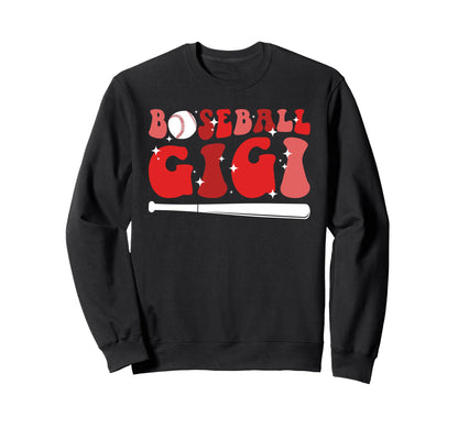 Baseball Gigi Groovy Grandma Gigi Sweatshirt - Custom Art Print for Adults - T-Shirt, Sweatshirt, Hoodie