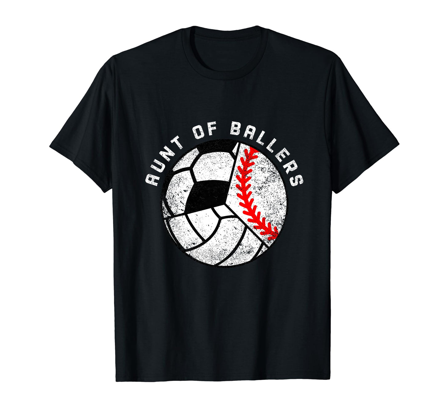 Aunt Ballers Funny Baseball Volleyball T-Shirt - Trendy Graphic for Adults - T-Shirt, Sweatshirt, Hoodie