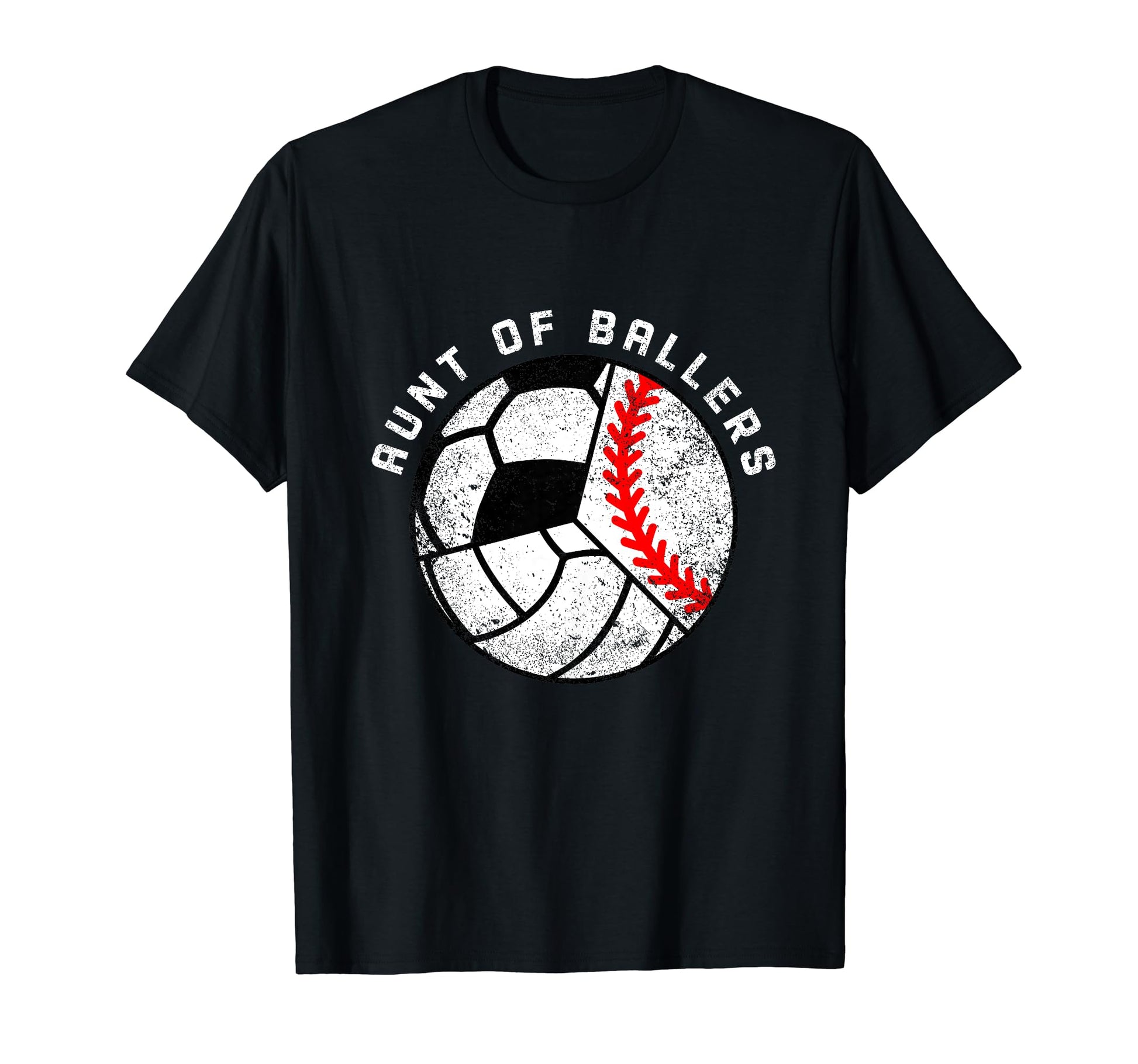 Aunt Ballers Funny Baseball Volleyball T-Shirt - Trendy Graphic for Adults - T-Shirt, Sweatshirt, Hoodie