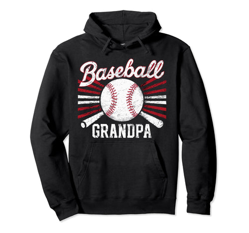Baseball Grandpa Grandfather Hoodie - Casual Everyday Wear Men Women - T-Shirt, Sweatshirt, Hoodie