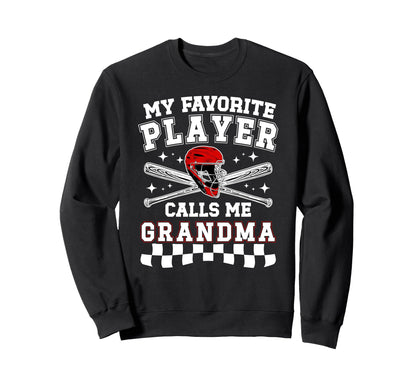 Proud Baseball Grandma Baseball Sweatshirt - Streetwear Style for Adults - T-Shirt, Sweatshirt, Hoodie