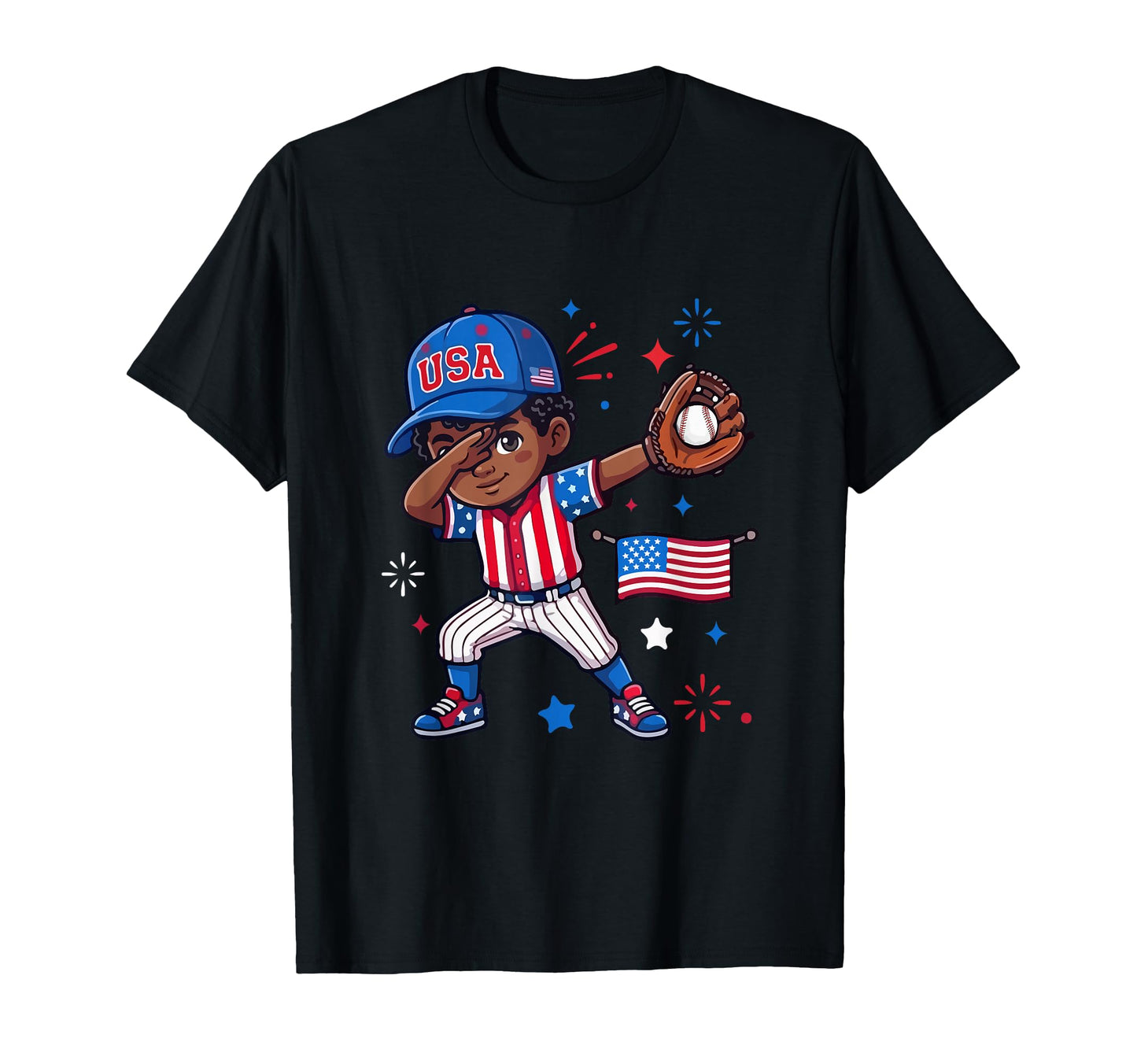 Dabbing Costume Playing Baseball Player T-Shirt - Custom Art Print Unisex - T-Shirt, Sweatshirt, Hoodie