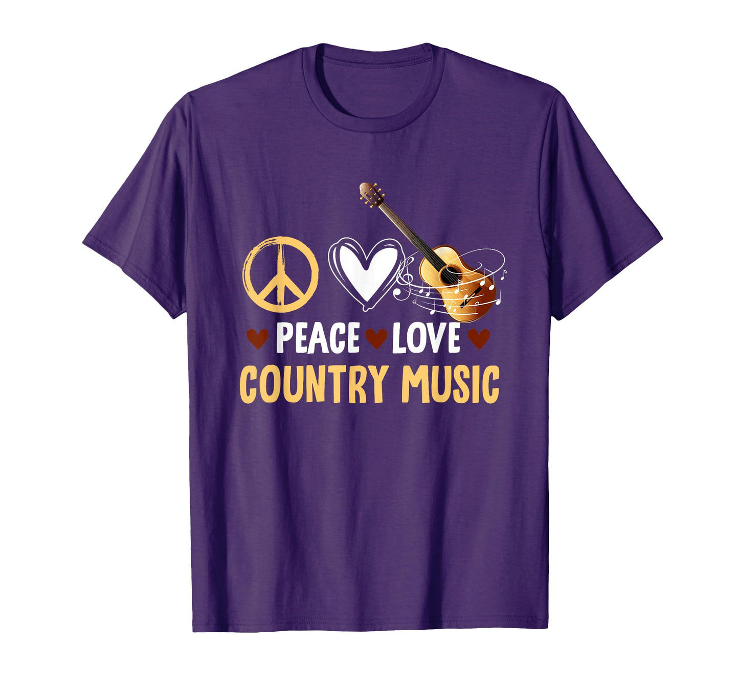 Funny Western Peace Love Country Music T-Shirt - Fun Novelty Design Unisex - T-Shirt, Sweatshirt, Hoodie