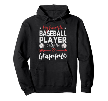 My Favorite Baseball Player Calls Me Hoodie - Custom Art Print Men Women - T-Shirt, Sweatshirt, Hoodie
