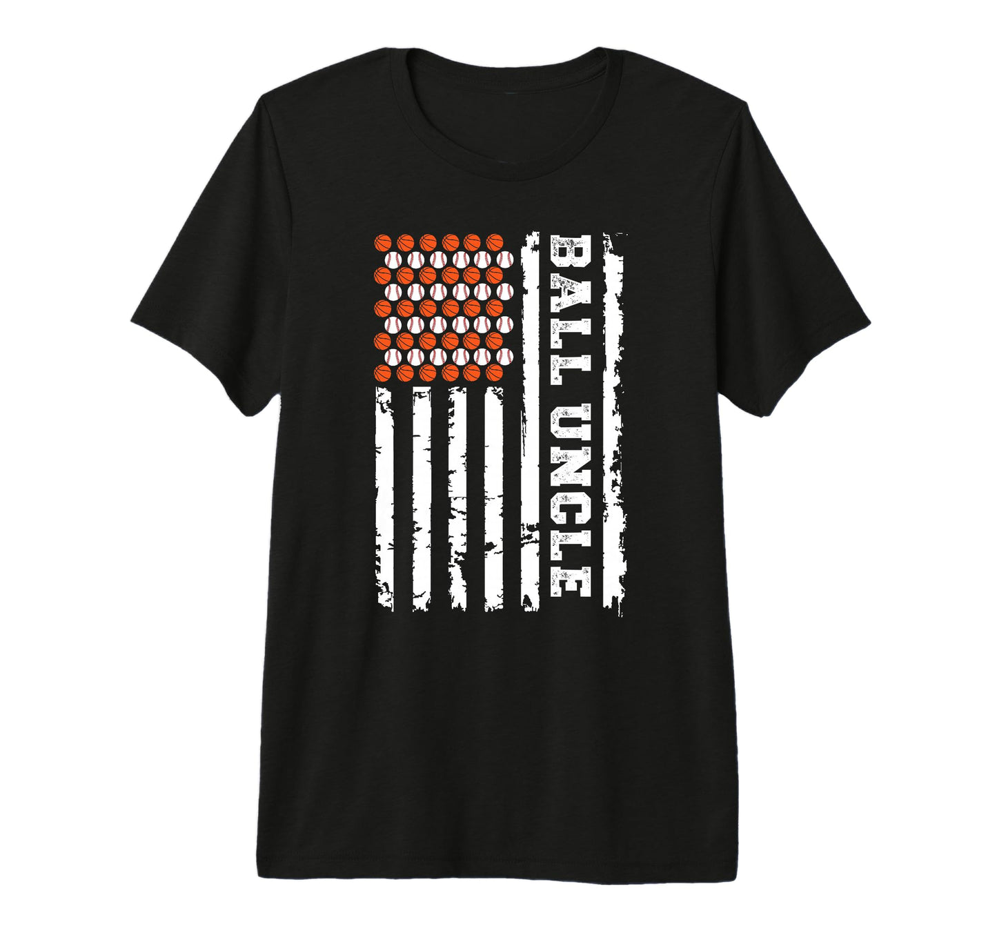 Mens Ball Uncle Us Flag Baseball T-Shirt - Custom Art Print Unisex - T-Shirt, Sweatshirt, Hoodie