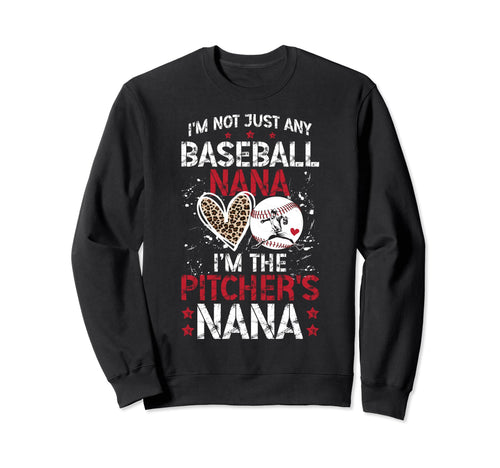 Im Baseball Pitcher Nana Baseball Sweatshirt - Novelty Apparel Men Women - T-Shirt, Sweatshirt, Hoodie