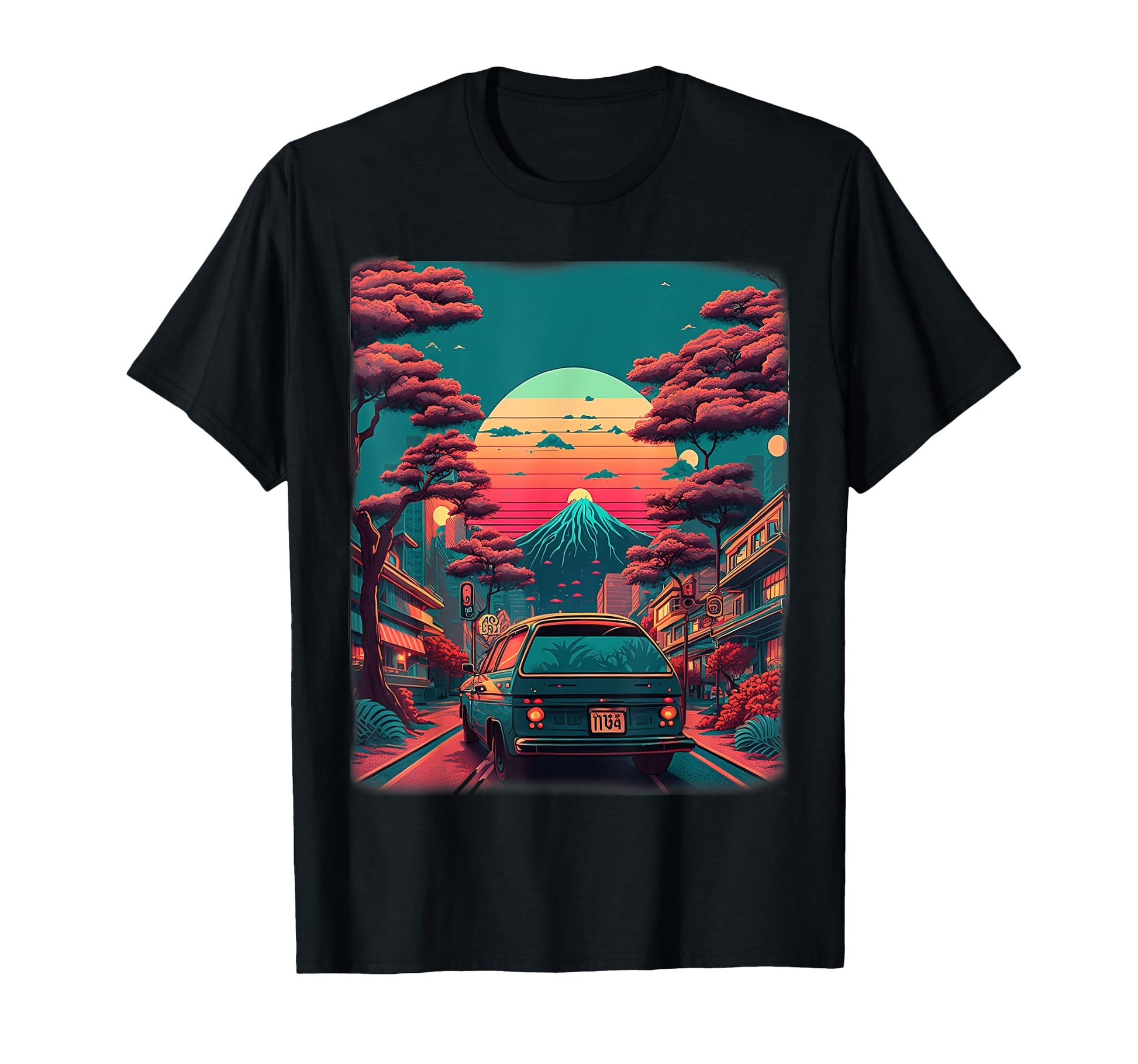 Aesthetic Vaporwave Japan 80S 90S Tokyo T-Shirt - Custom Art Print Unisex - T-Shirt, Sweatshirt, Hoodie
