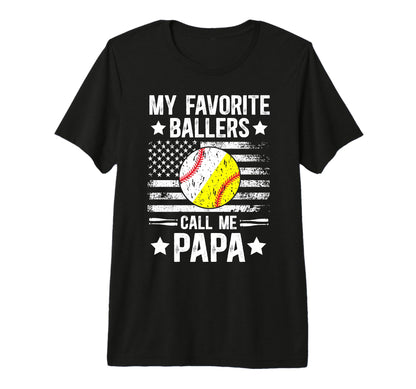 Mens My Favorite Ballers Call Me T-Shirt - Minimalist Print for Adults - T-Shirt, Sweatshirt, Hoodie