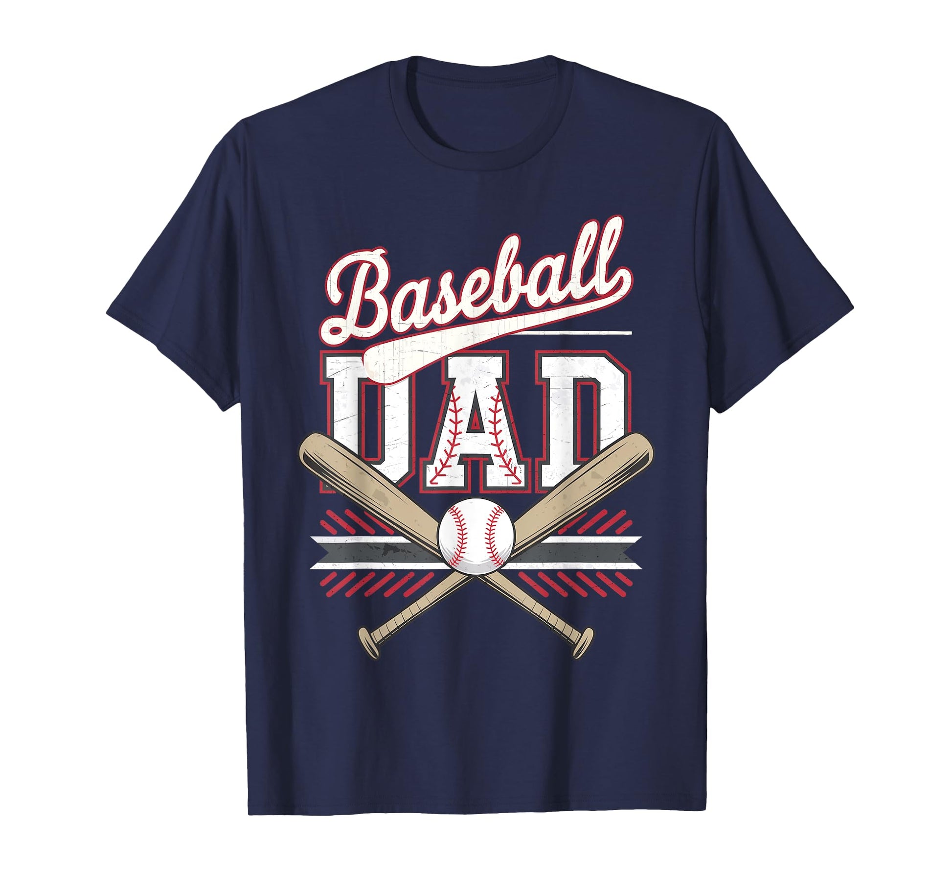 Baseball Dad Fathers Day Husband T-Shirt - Fun Novelty Design for Adults - T-Shirt, Sweatshirt, Hoodie