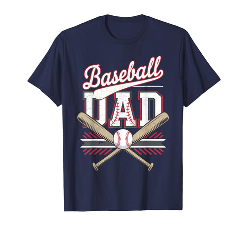 Baseball Dad Fathers Day Husband T-Shirt - Fun Novelty Design for Adults - T-Shirt, Sweatshirt, Hoodie