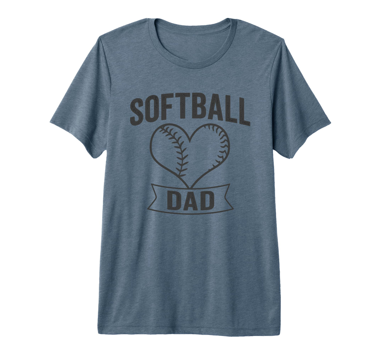Softball Dad Minimalist Proud Father T-Shirt - Unique Graphic Men Women - T-Shirt, Sweatshirt, Hoodie